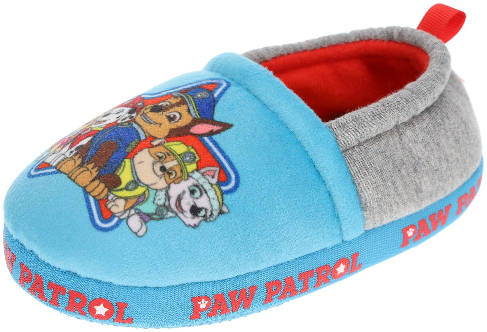 Paw Patrol Toddler Slippers,Chase Marshall,Skye Everest Plush Slipper, Toddler Size 5/6 to 11/12