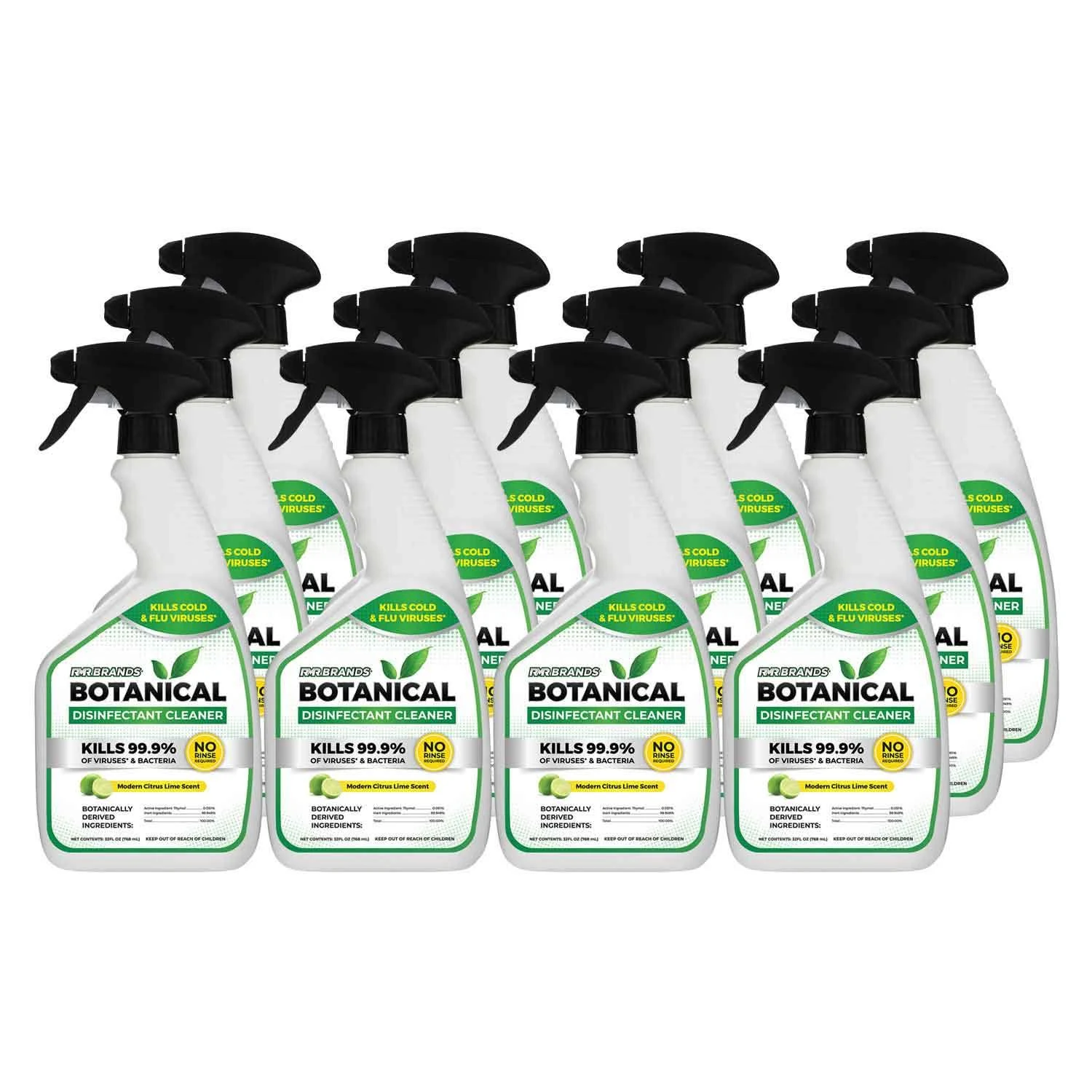 RMR Brands RMRBWX32-12PACK Botanical Disinfectant Cleaner 32 oz, 12Pk