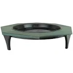 JCs Wildlife Ground Garden Poly Lumber Low Profile Bird Bath 16" (Green)