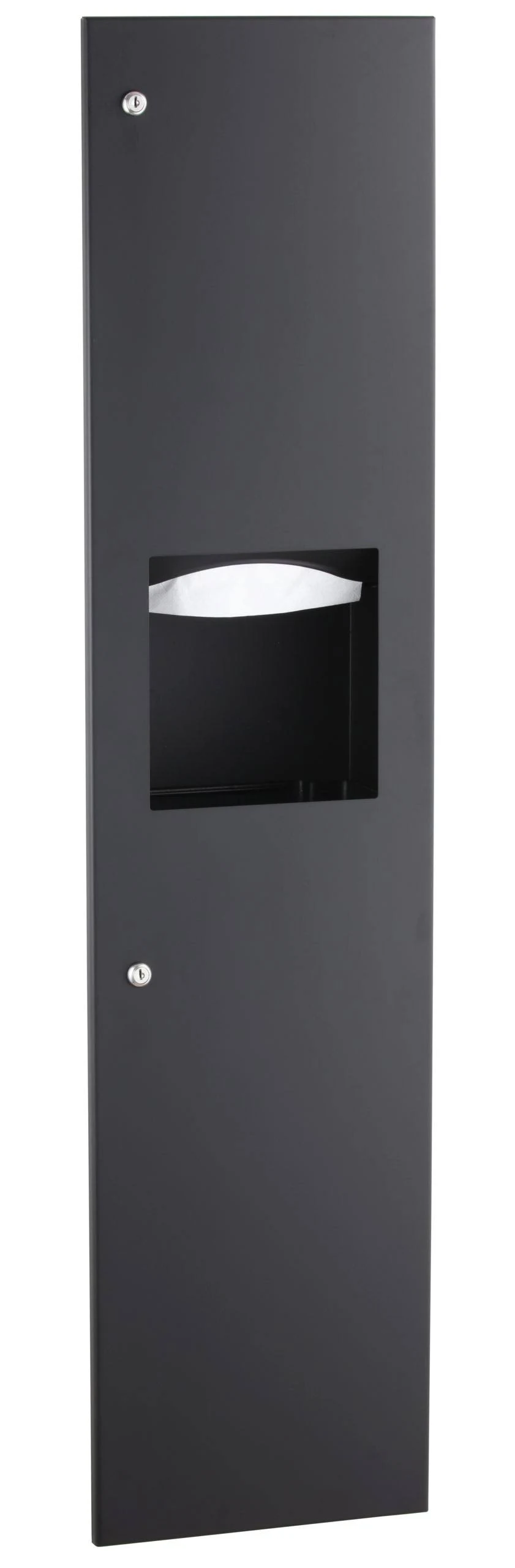 Bobrick B-3803.MBLK - TrimLineSeries Recessed Paper Towel Dispenser/Waste ...