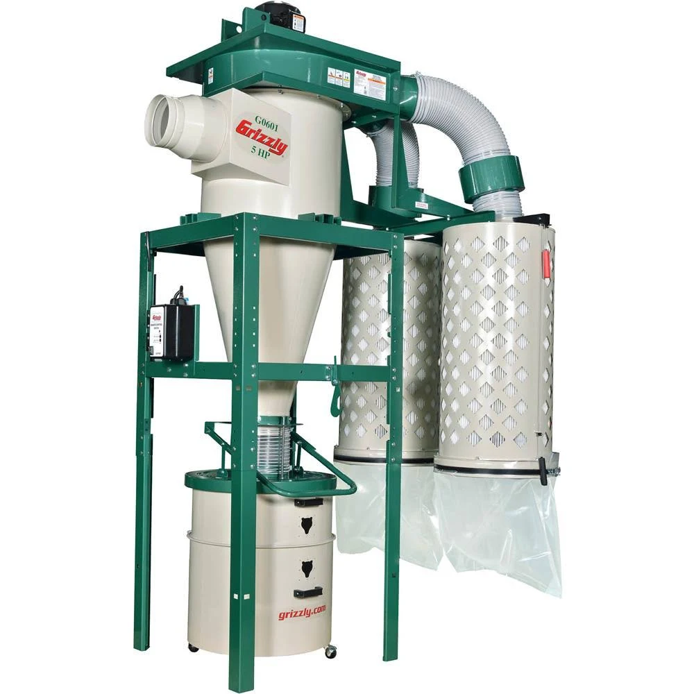 Grizzly G0601 - 5 HP 3-Phase Cyclone Dust Collector