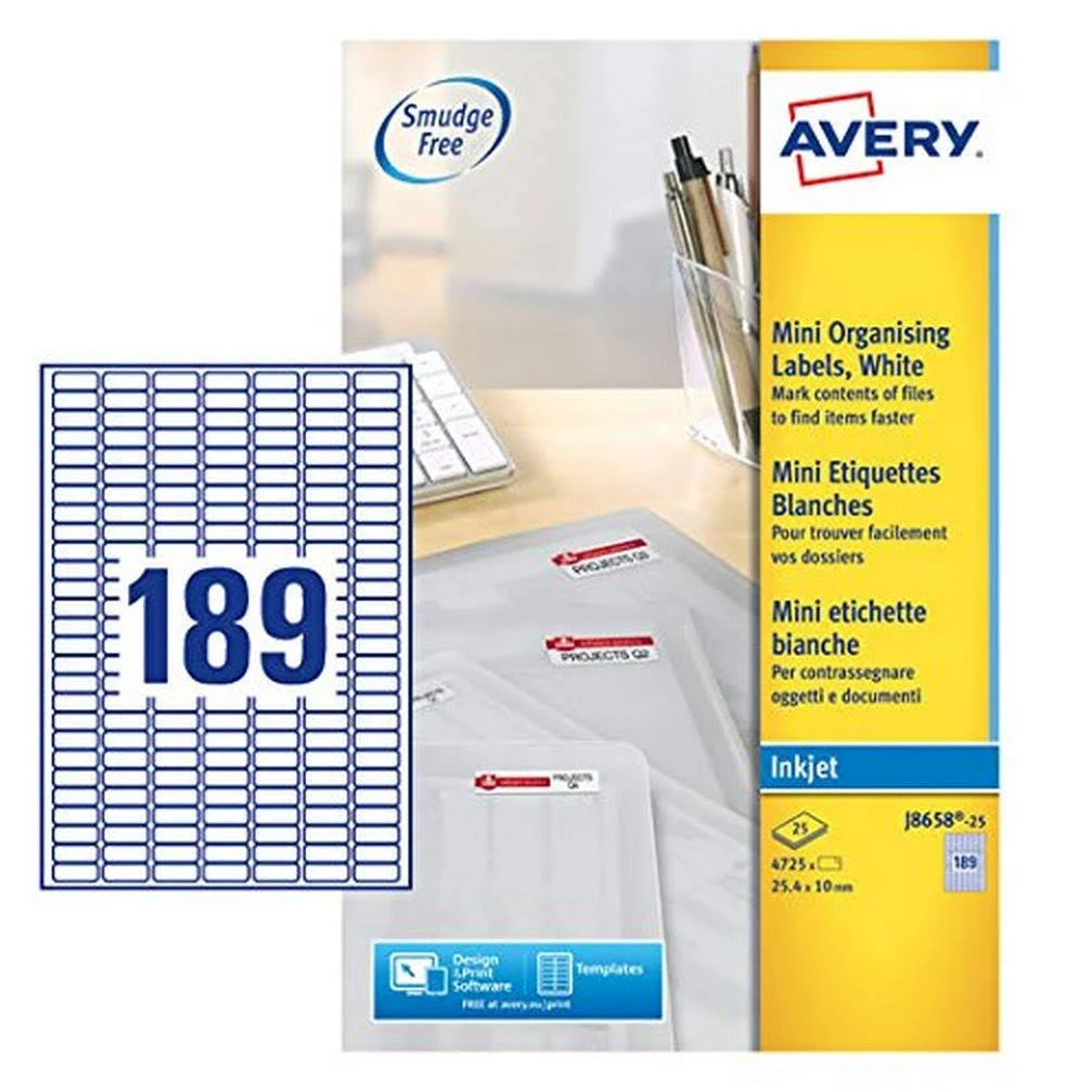 Avery Mini Inkjet Labels