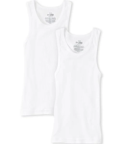 The Children's Place Boys' 2-Pack Sleeveless Cotton Tank Tops