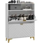 HOMCOM Modern Shoe Storage Cabinet