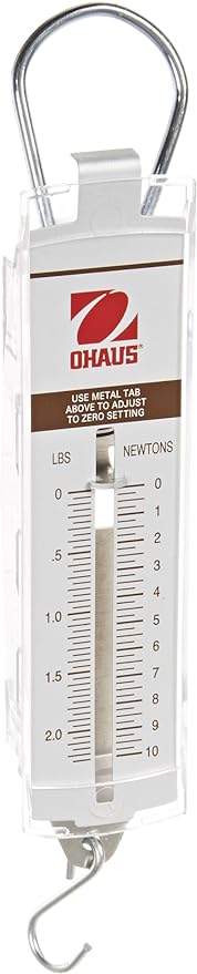 Ohaus 8014-MA Dial-Type Hanging Spring Scale, 2000g x 20g, 72 oz x 1/2 oz