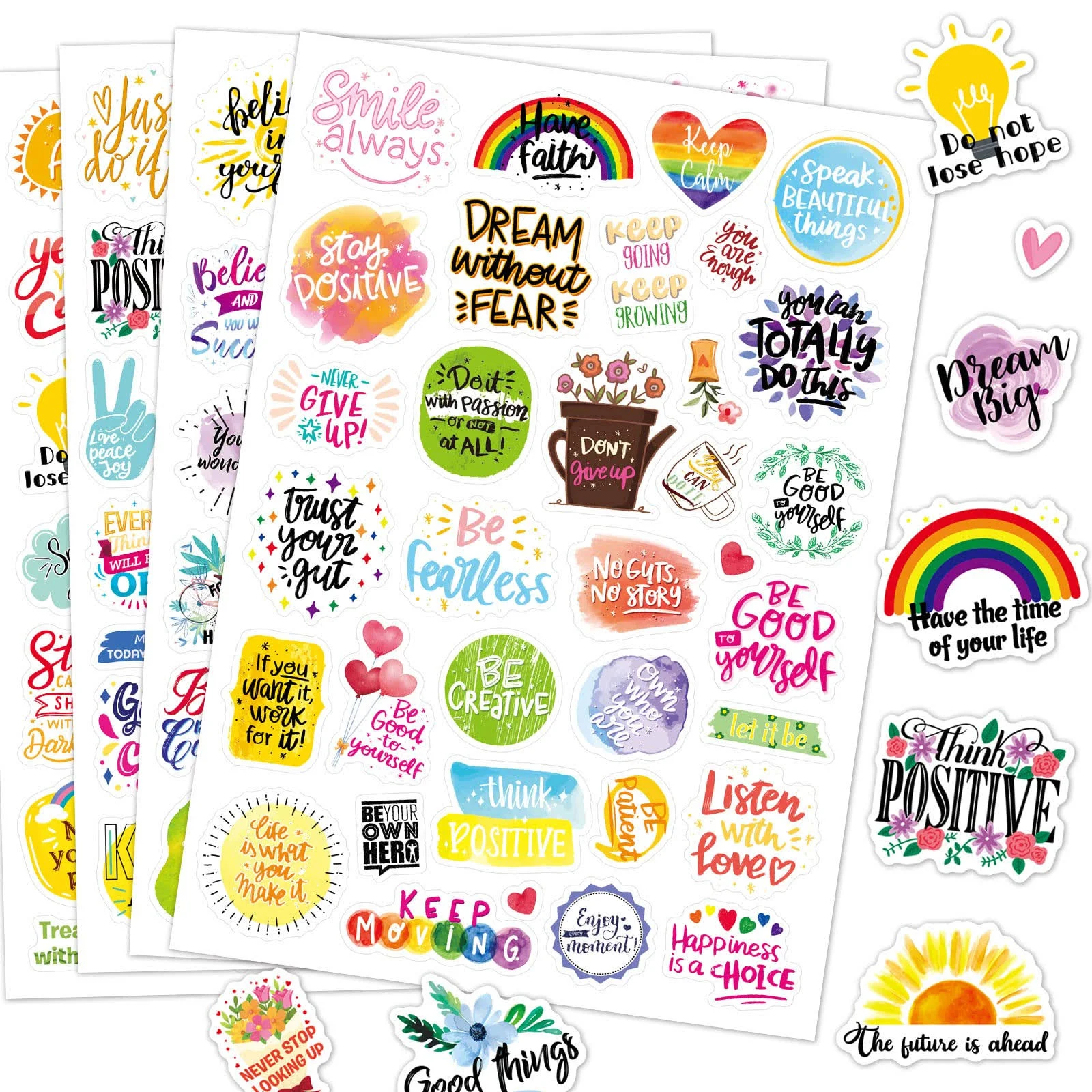 Inspiring Quote Stickers 720 Count Motivational Inspirational Stickers Positi...