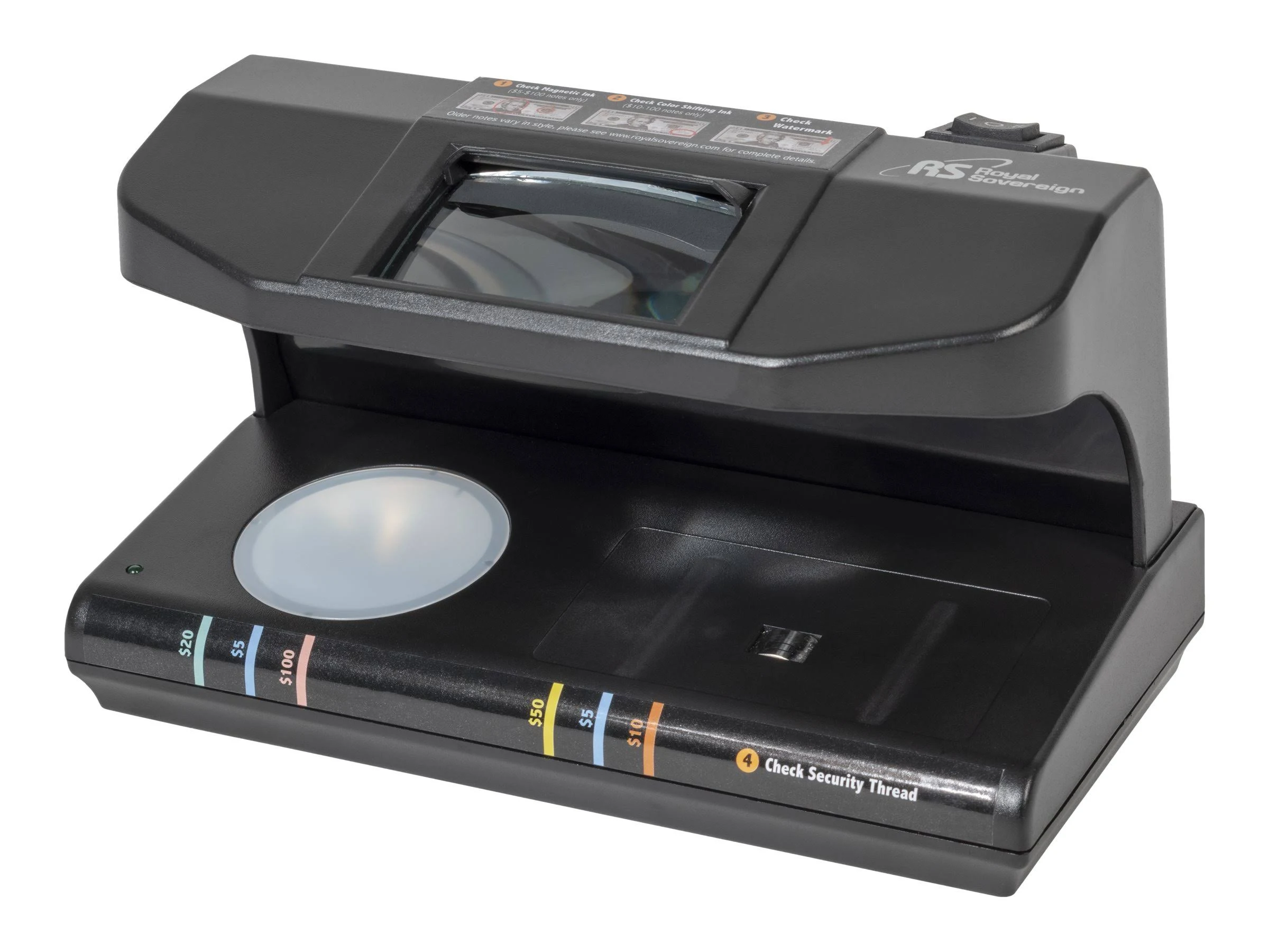 Four-Way Counterfeit Detector UV Fluorescent Royal Sovereign