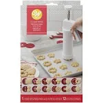 NEW,  Cookie Press And Decorating Kit 12 Assorted Discs/Wilton 