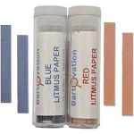 Red & Blue Litmus Paper Acid/Base Indicator Strips Combo Pack with 200 Strips | Qualitative No Color Chart Tests