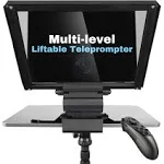 ILOKNZI i7 /12 inch Teleprompter with Remote Control, Adjustable Camera Mounting ...