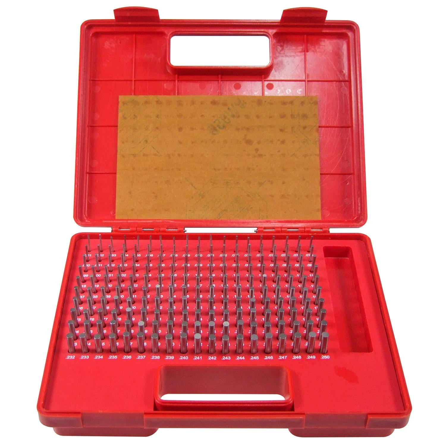 HFS(R) M1 Plus Steel Pin Gage Set with Storage Case for Carpenters and Home Improvement 190 PCS 0.061-0.250"