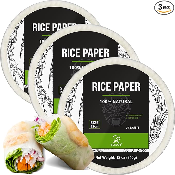 Soeos Rice Paper Wrappers