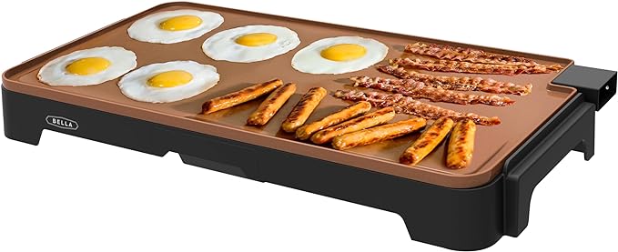 BELLA XL Electric Ceramic Titanium Griddle