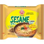 OTTOGI Spicy Sesame Flavor Ramen, SPICY KOREAN STYLE INSTANT NOODLE, Contains Egg Block, Sesame flavor instant noodle (115g) - 10 Pack