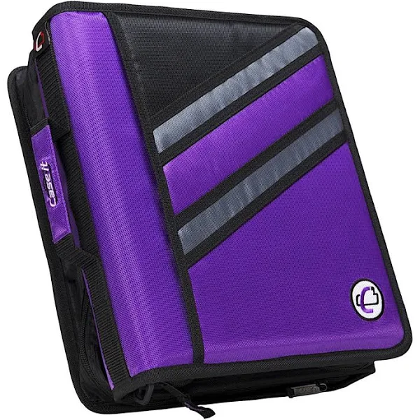 Case-it The Z Zippered Binder, 1.5 in. - Purple