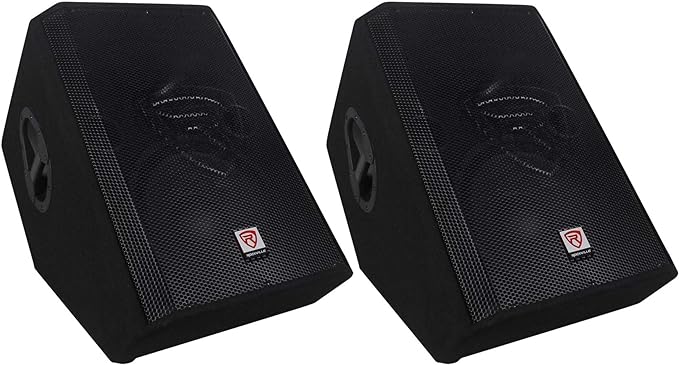 New Rockville RSM12P 12" 1000 Watt 2-Way Passive Stage Floor Monitor Speaker