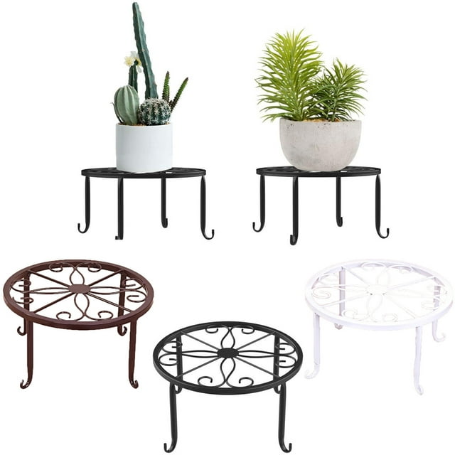 Plant Stand Garden Flower Potted Display Holder Round Rack For Indoor Outdoor