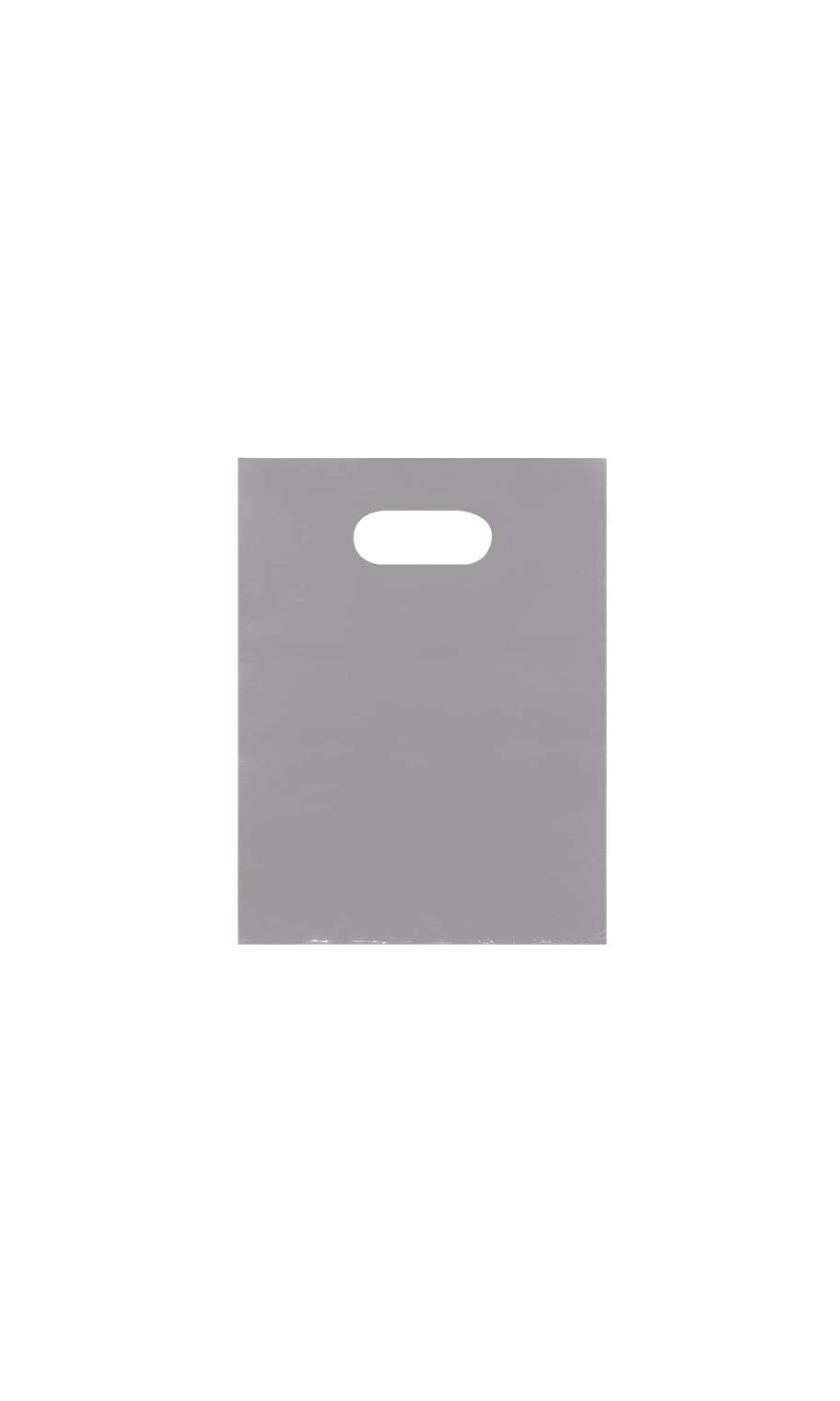 Small Low Density Gray Merchandise Bags - 9”W x 12”H - Case of 1000