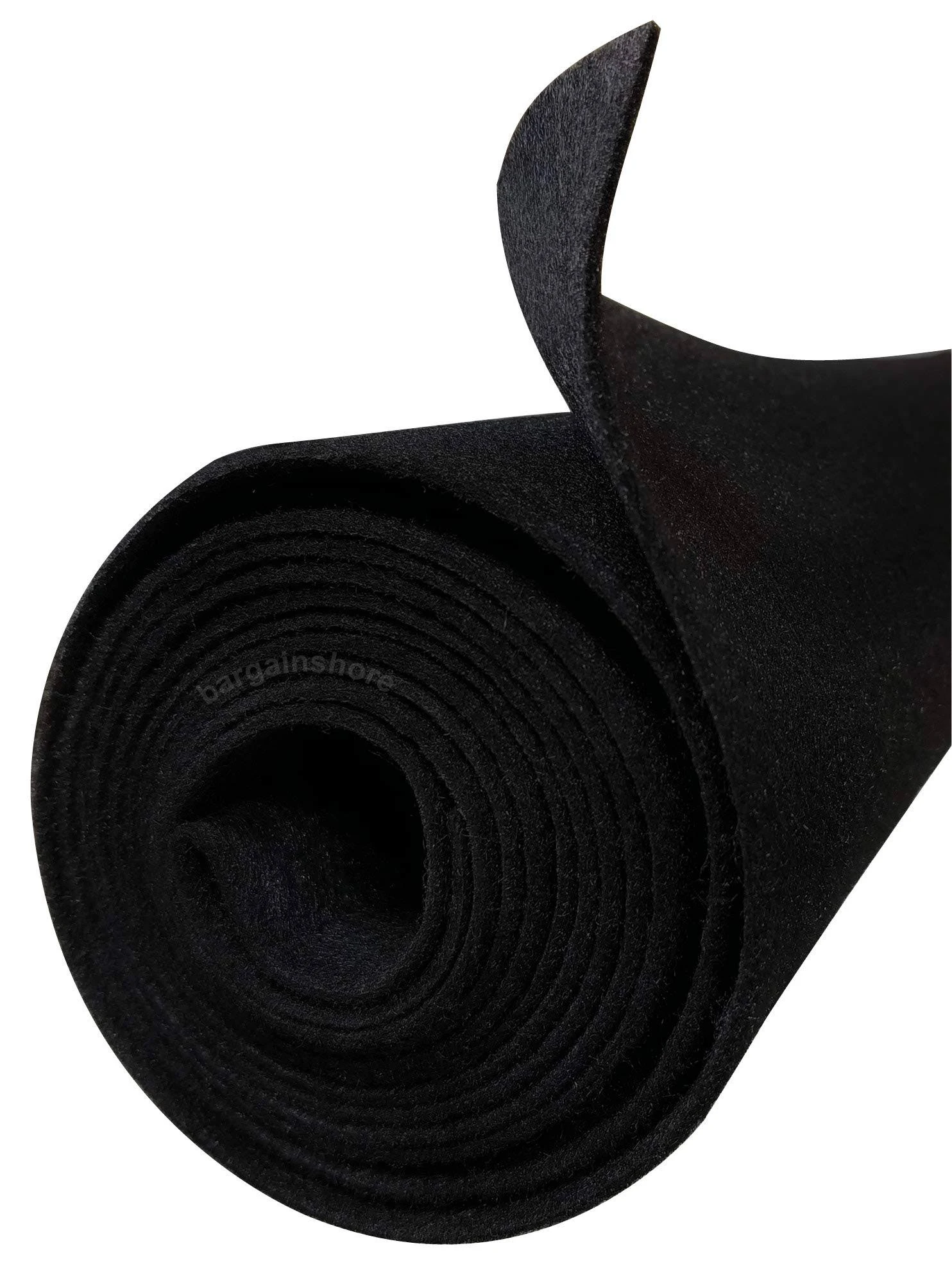 45FT X 3.75FT BLACK backed Carpet Truck Car Trunk Liner, Dash Cover, Headliner