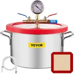 1.5 Gallon Vacuum Chamber Stainless Steel kit Acrylic Lid Degassing Urethane