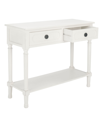 Safavieh Allura 2Drw Console Table - Distressed White