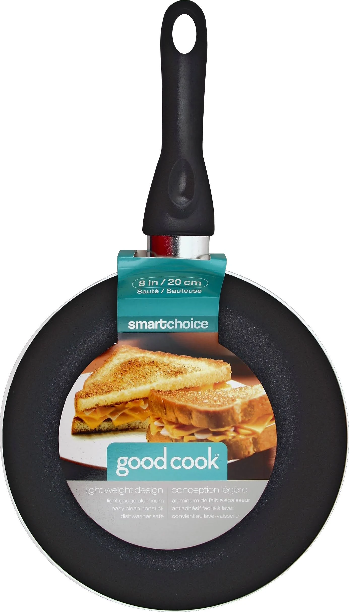 GoodCook Smart Choice 8" Fry Pan Non Stick Cookware, Black