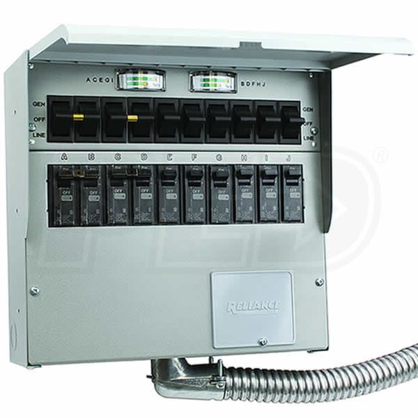 Pro/Tran2 50-Amp 10-Circuit 2 Manual Transfer Switch