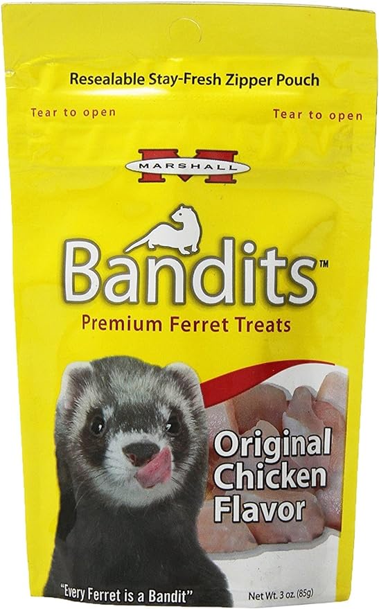 3 oz Marshall Bandits Premium Ferret Treats Chicken Flavor