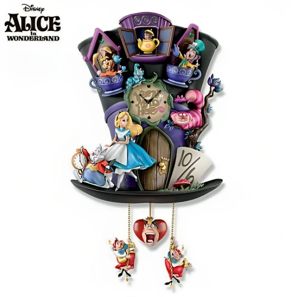 Disney Alice In Wonderland "Mad Hatter" Wall Clock