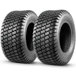 16x6.50-8 Lawn Mower Tire, 16x6.5-8 Tractor Turf Tire, 4 Ply Tubeless, 620lbs Capacity, Set of 2