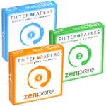 Qualitative Filter Paper 9 cm, Standard Grades 1, 2, 4 - ZENPORE Fast, Medium, Slow Flow 90 mm (Bundle of 3 x 100 Discs)