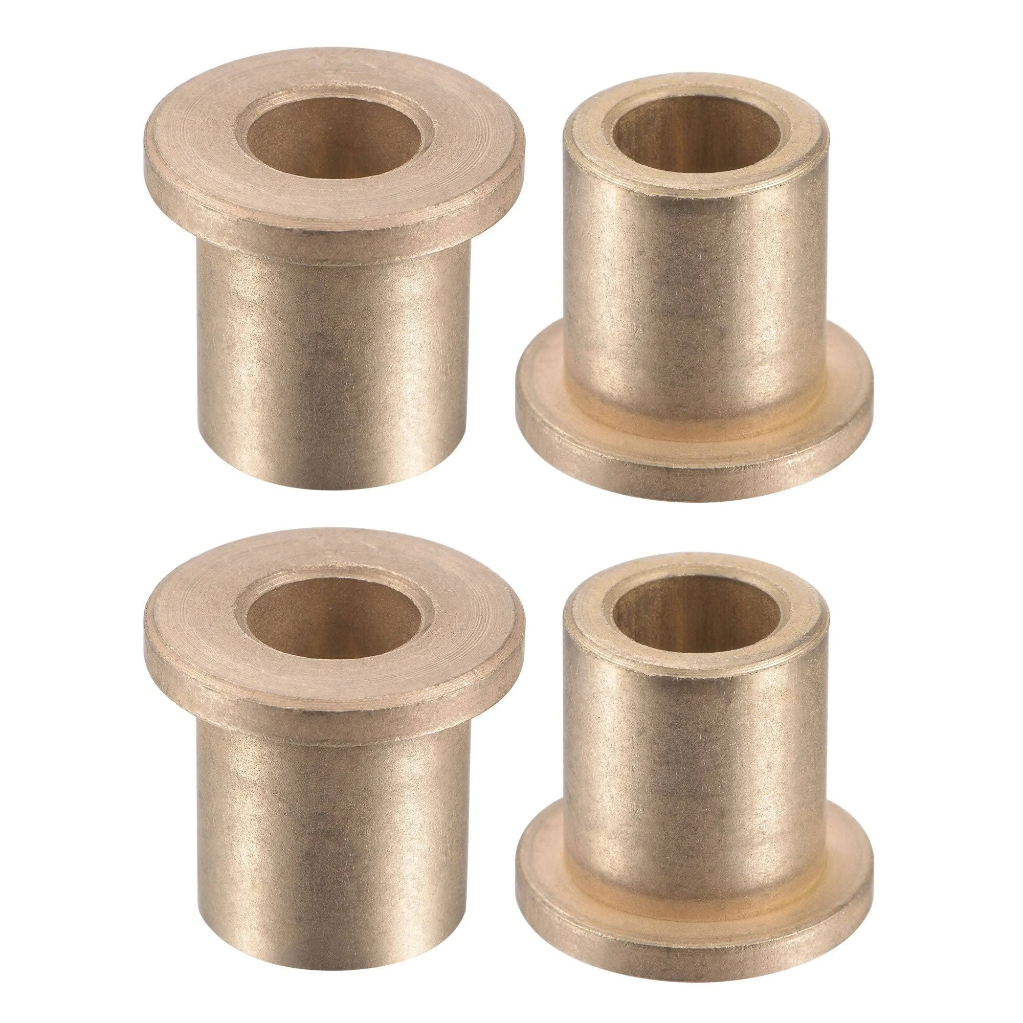 4pcs Flange Sleeve Bearings Sintered Bronze Self-Lubricati<wbr/>ng Bushing 10x16x20mm