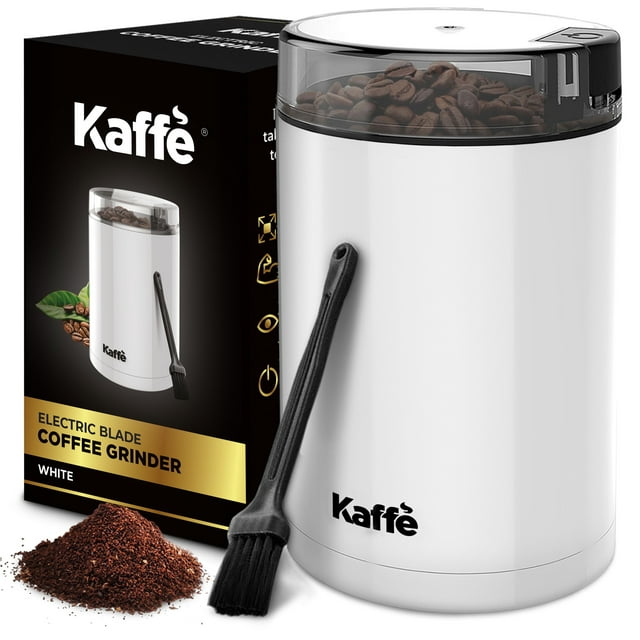 Kaffe Electric Coffee Grinder with Cleaning Brush