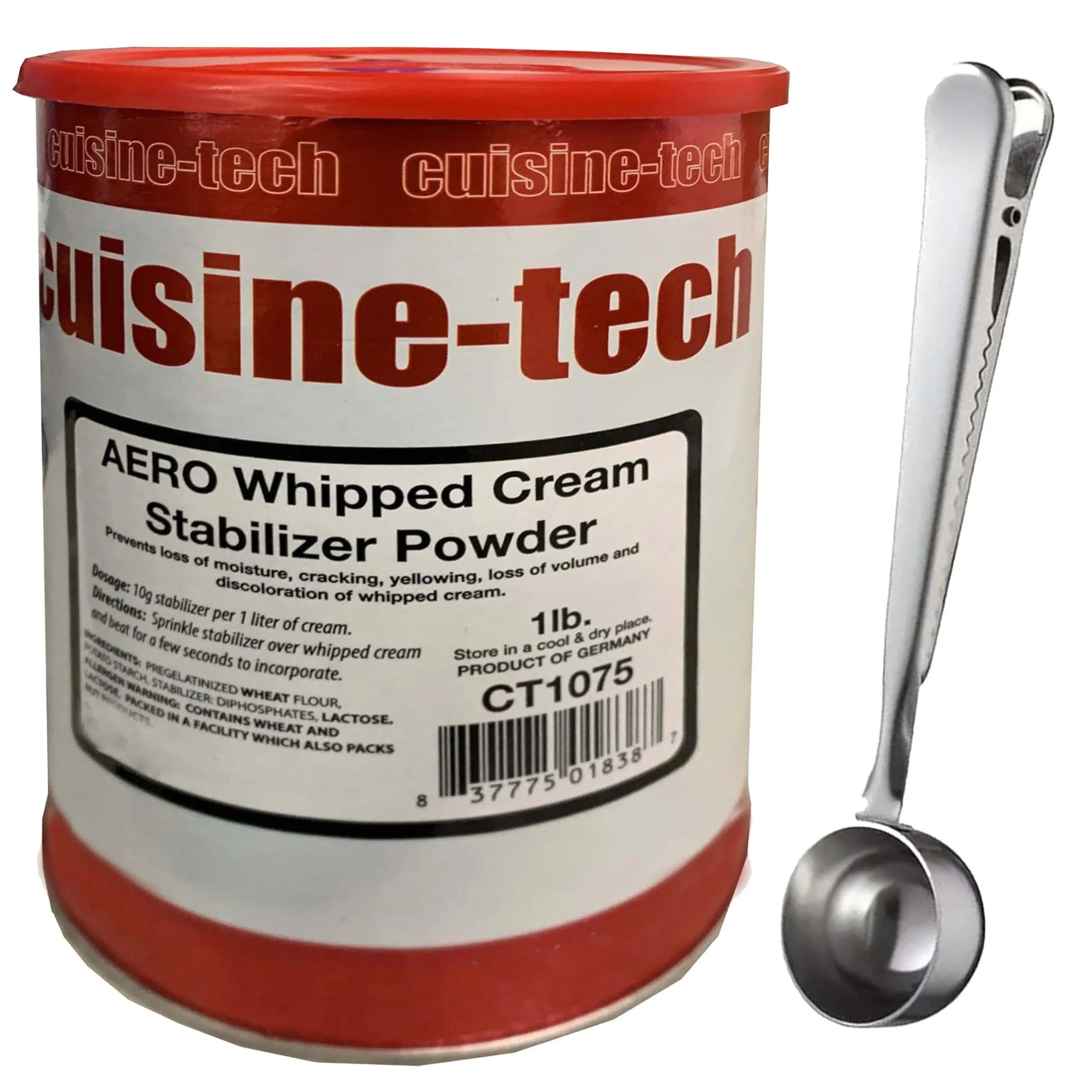 Cuisine Tech Aero Whipped Cream Stabilizer Powder with Spoon