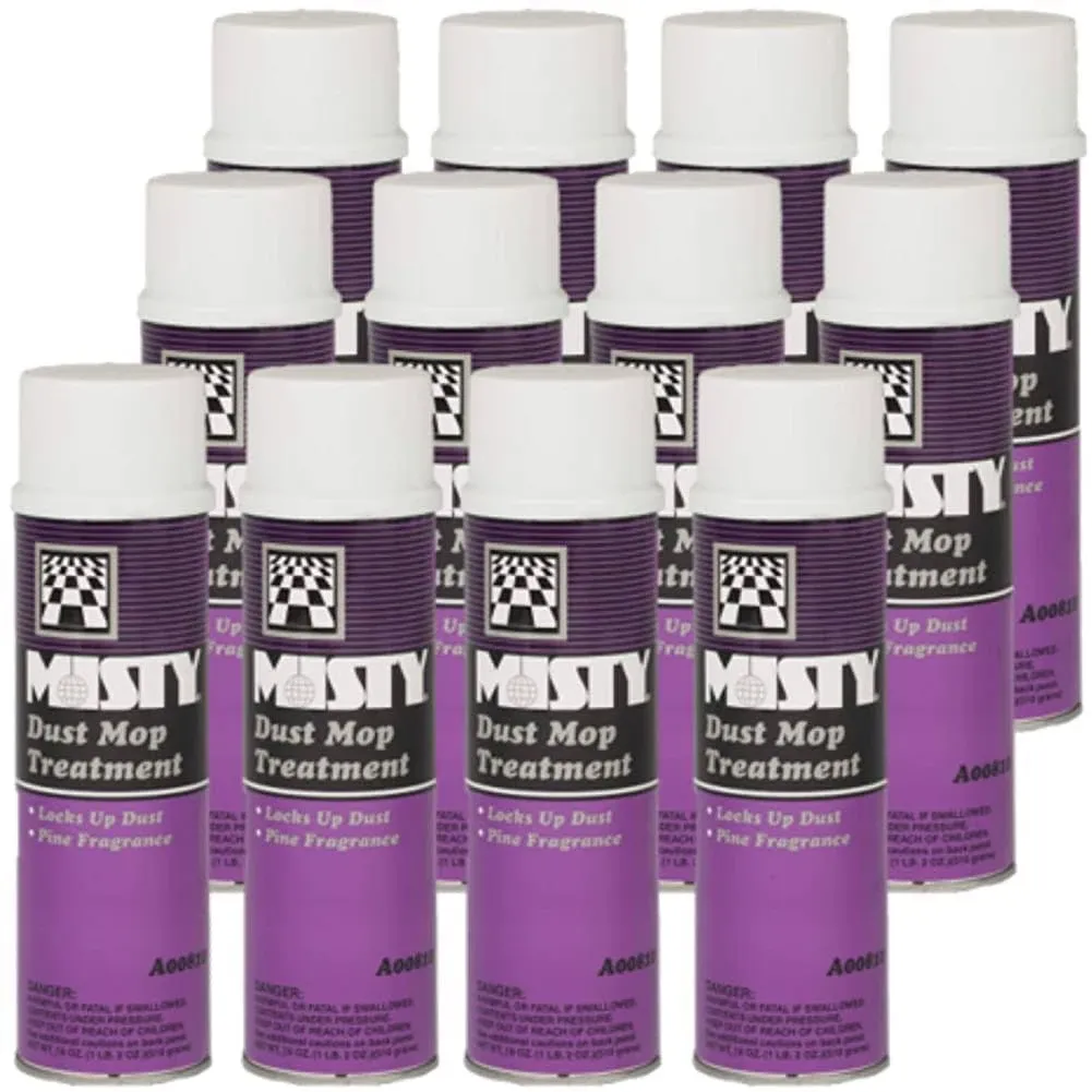 Misty 1003402 Dust Mop Treatment, Pine, 20oz Aerosol (Case of 12)