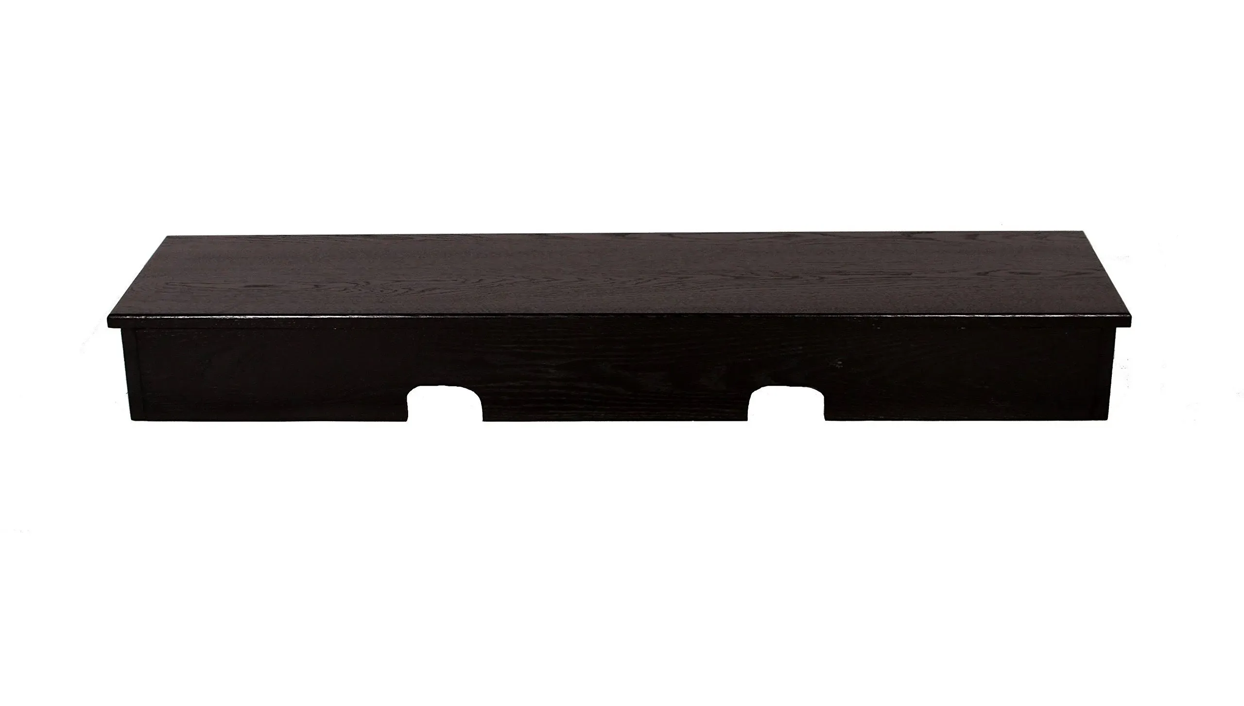  BLACK X-Large &#034;smooth top&#034; SOUND BAR TV RISER-53x13x6o<wbr/>utside-50x12x5 1/4 inside