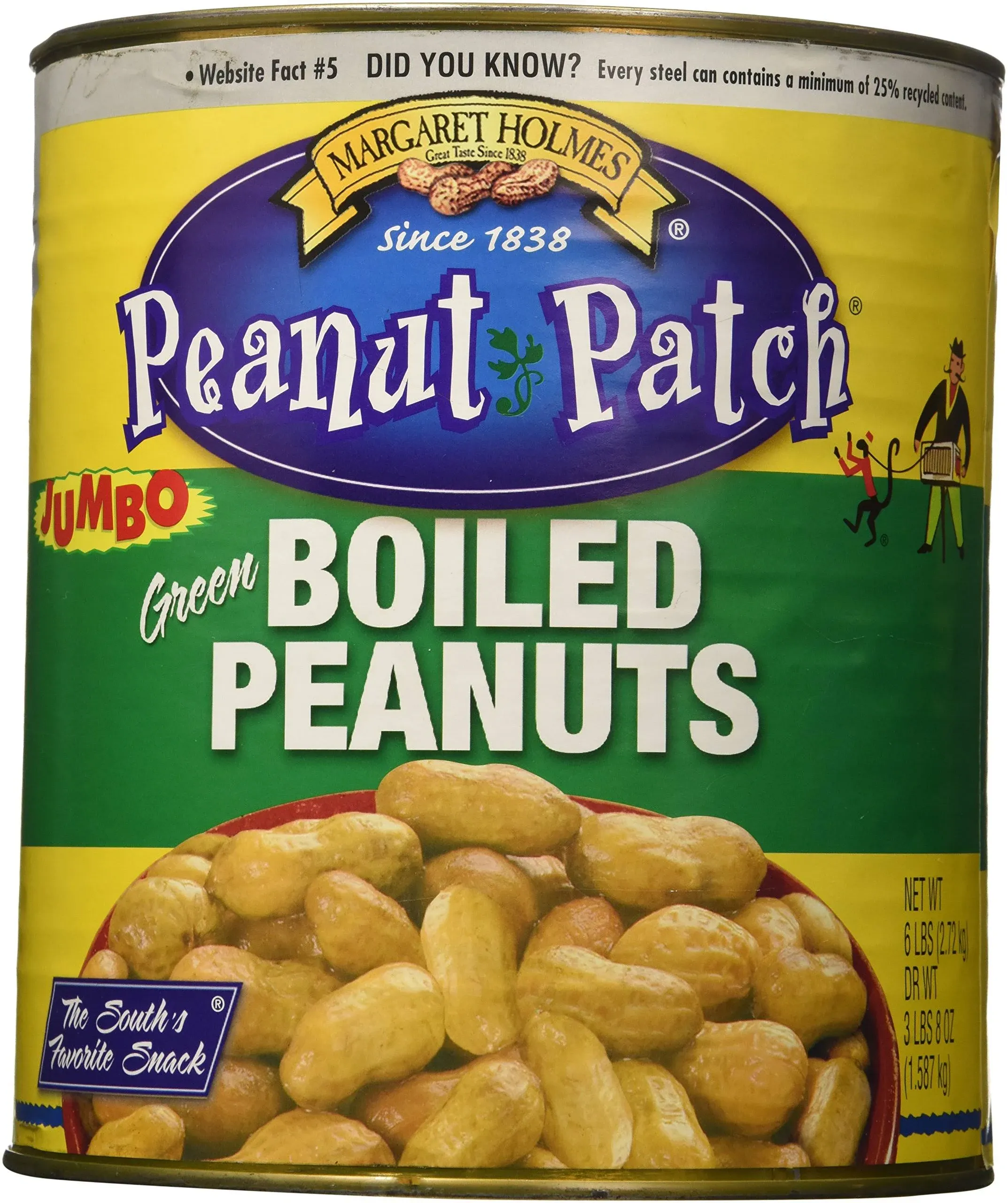 Margaret Holmes Green Boiled Peanuts - 6lb - CASE PACK OF 2