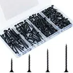 165Pc Drywall Screws Assortment Kit 6 Dry Wall Screw Coarse Thread Sheetrock Set