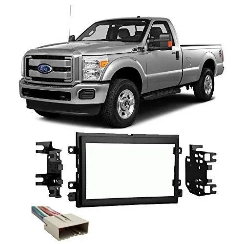 Ford F-250 350 450 550 2013-2016 Double DIN Stereo Radio Install Dash Kit New