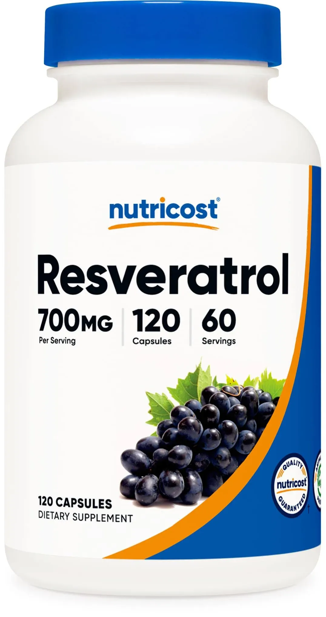 Nutricost Resveratrol 700mg, 120 Capsules Vegan, Gluten Free, Non GMO