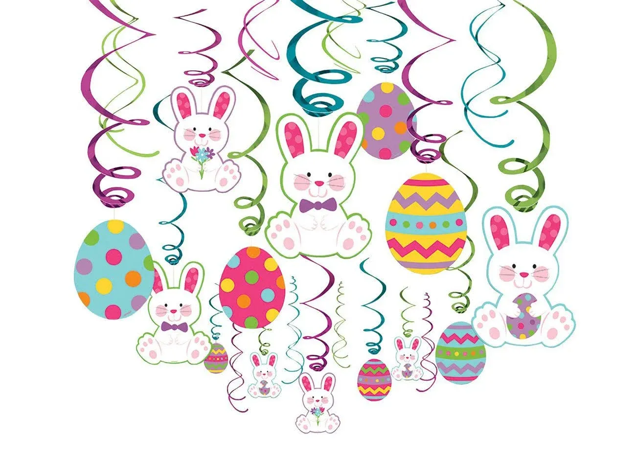 Easter Mega Value Pack Swirl Decorations