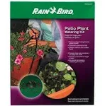 Rain Bird PATIOKIT Drip Irrigation Patio Watering Kit, Connects to Faucet, 1/4" Drip Tubing,Black