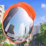 30&#034; Security Mirror PC Convex Traffic Mirror Wide Angle Curved 