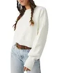 Free People Easy Street Crop Pullover - Moonglow L