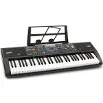 Plixio 61-Key Digital Electric Piano Keyboard &amp; Sheet Music Stand - Portable Ele