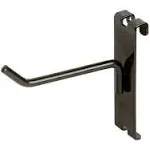 NAHANCO GWH4B 4" Black Gridwall Peg Hooks (Pack of 12)