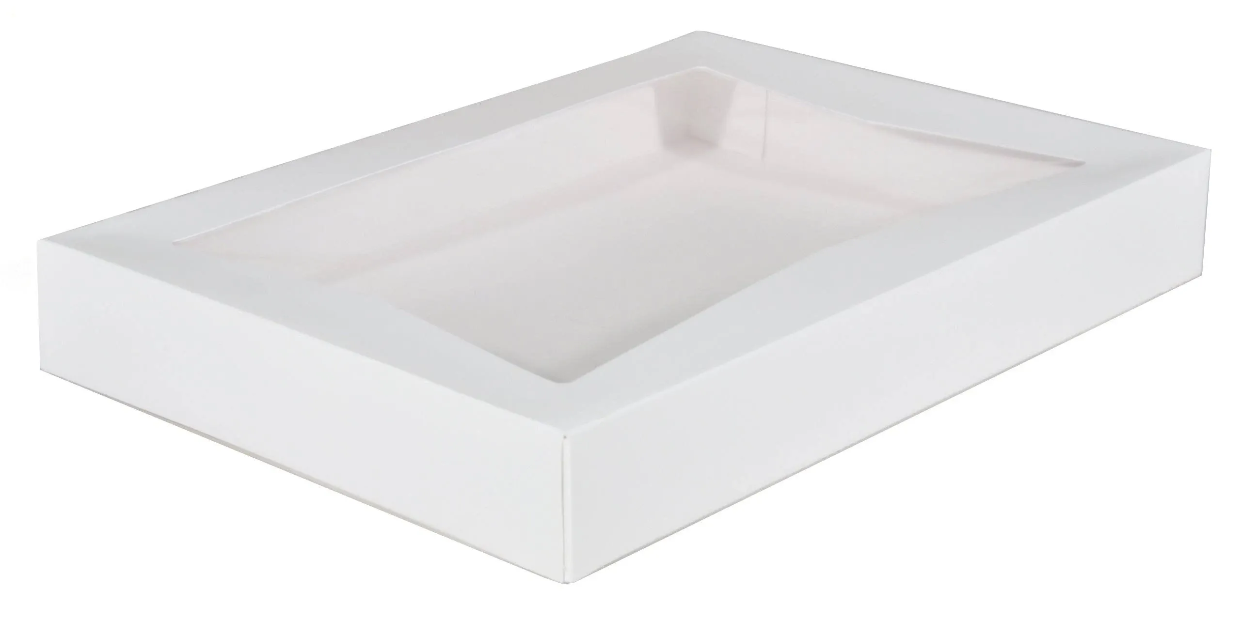 SCT White Auto Window Bakery Box, 16 x 12 x 2 1/4 inch -- 100 per case