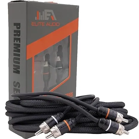 Elite Audio EA-PRM12 Premium 2-Ch Oxygen Free Copper RCA Cable - 12ft. Male to ...