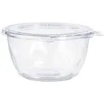 Dart Tamper-Resistant Tamper-Evident Bowls with Flat Lid 16 oz Clear 240/Carton