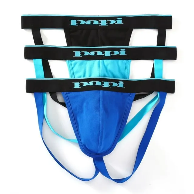 Men's Papi 3PK Cotton Stretch Jockstrap